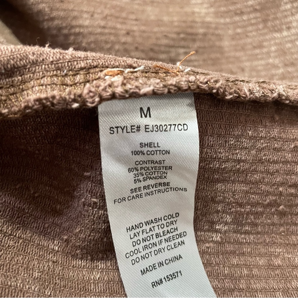 Oli & Hali Corduroy Hooded Long Jacket Western Size Medium - Picture 6 of 6